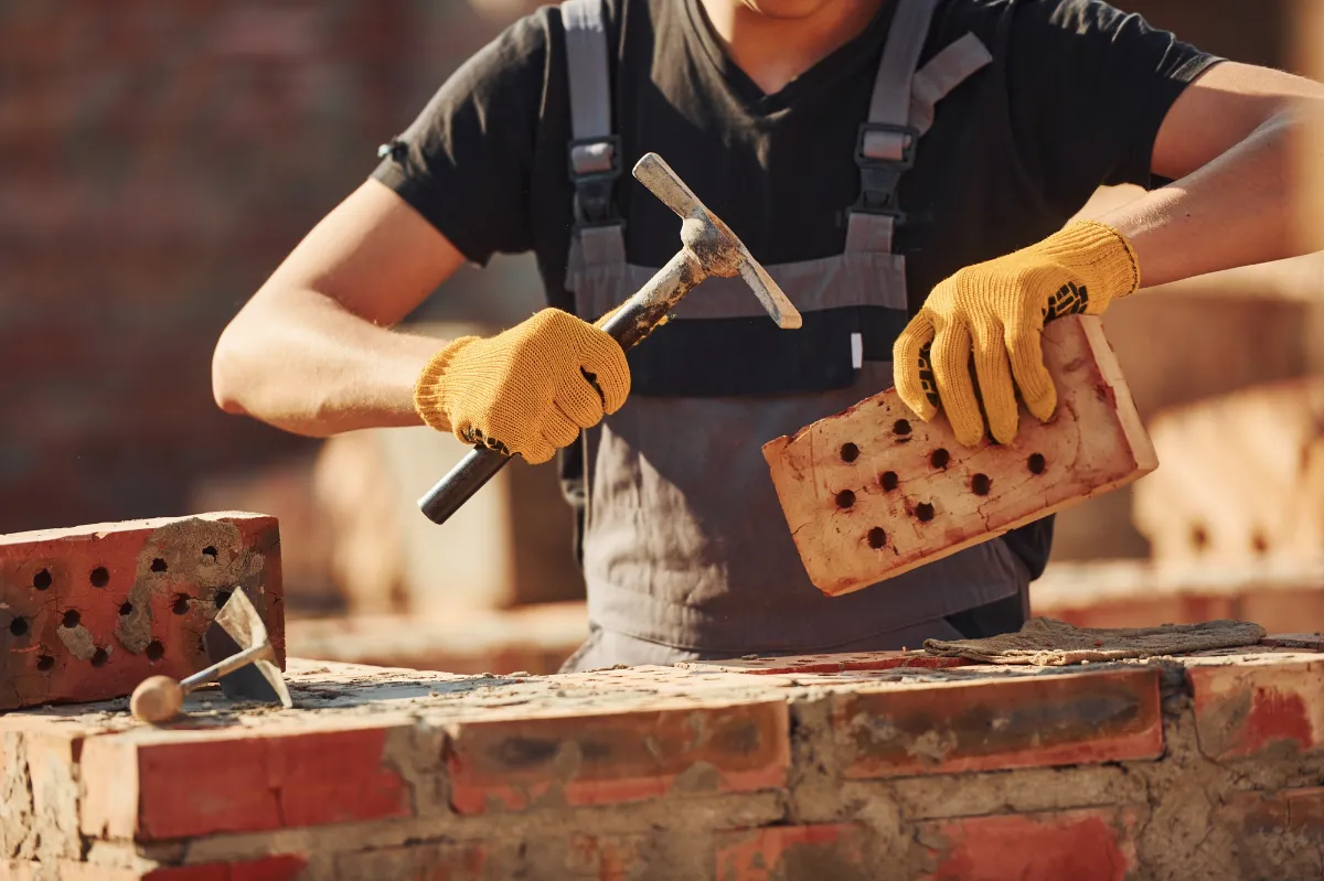 Expert installing custom-made window frame